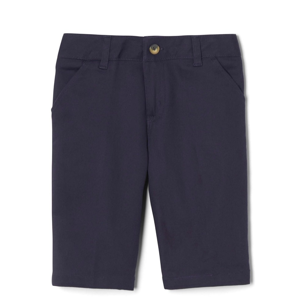French Toast Women's Adjustable Waist Stretch Twill Bermuda‎ Short